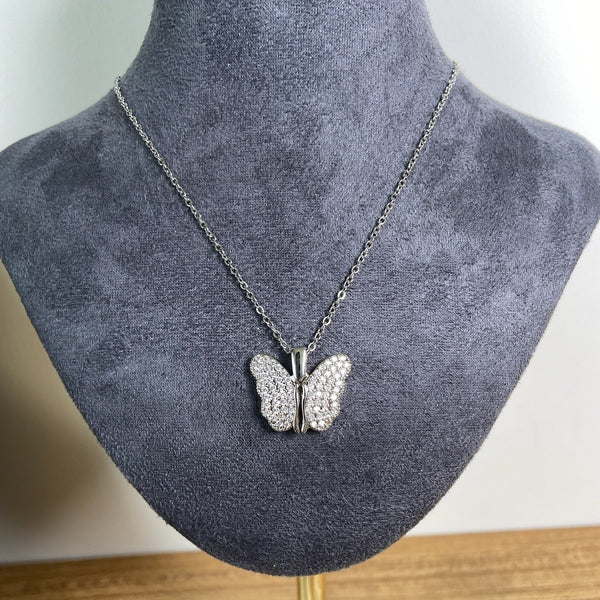 Fashion Jewelry Butterfly Necklace Female Pendant Titanium Steel Clavicle Chain