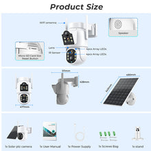 Outdoor Solar Home HD Wireless Wifi Network Plug-in-free Monitor