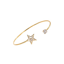 Fashion Women's Bracelet Five-pointed Star Copper Inlaid Zircon